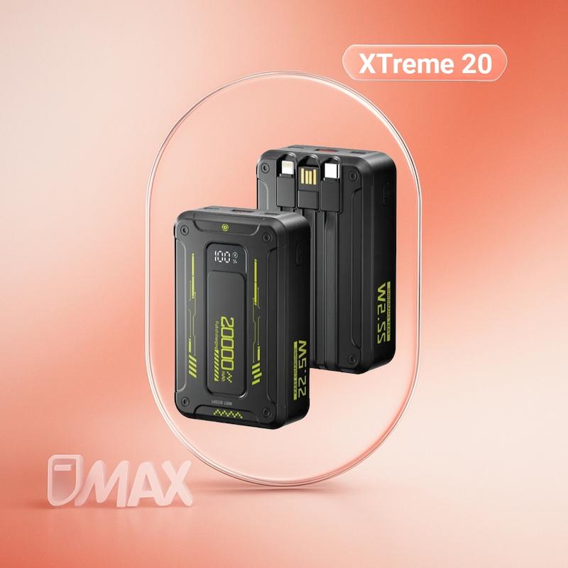 پاوربانک گرین لاین مدل Xtreme با ظرفیت 20000 میلی آمپر ساعت