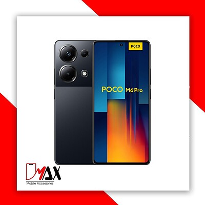 گوشی موبایل شیائومی مدل Poco M6 Pro دو سیم کارت ظرفیت 256 گیگابایت و رم 8 گیگابایت + همراه با گلس