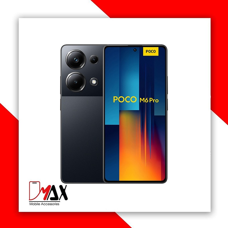 گوشی موبایل شیائومی مدل Poco M6 Pro دو سیم کارت ظرفیت 256 گیگابایت و رم 8 گیگابایت + همراه با گلس