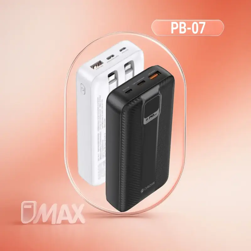 پاوربانک سلبریت مدل PB-07 با ظرفیت 20000 میلی آمپر ساعت