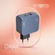 شارژر دیواری 65 وات الدینیو مدل LDNIO Q7 به همراه کابل دو سر تایپسی 