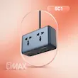 چندراهی برق و شارژر رومیزی 45 وات LDNIO SC1 با فناوری GaN و پریز یونیورسال
