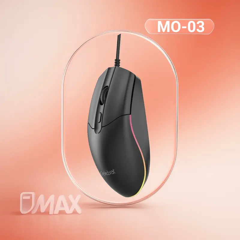 موس سیمی RGB سلبریت مدل Celebrat MO-03