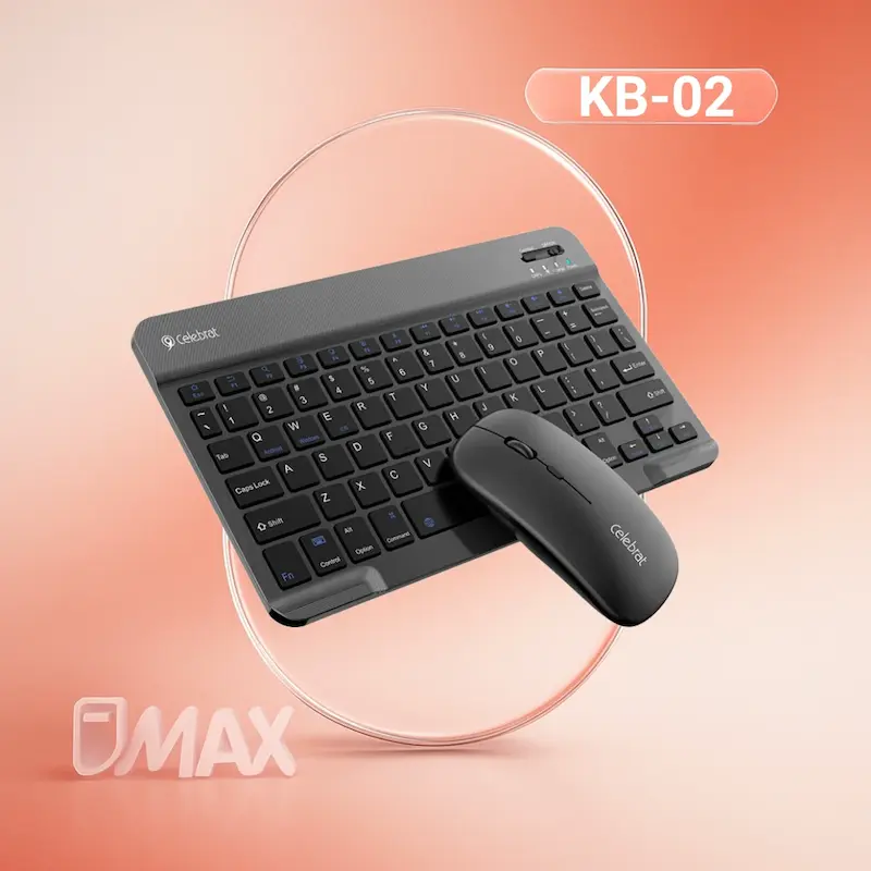 ست کیبورد و موس بی‌سیم سلبریت مدل Celebrat KB-02