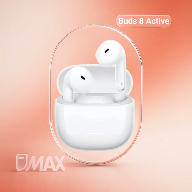 هندزفری بلوتوثی شیائومی Redmi Buds 8 Active صدای قدرتمند با درایور 14.2 میلی‌متری شارژدهی 37 ساعت و بلوتوث 5.4