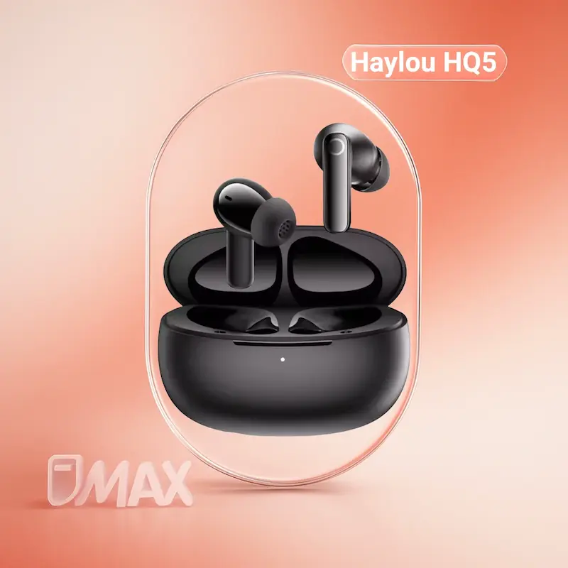 هندزفری بلوتوثی هایلو Haylou HQ5 نویز کنسلینگ ANC 40 دسی‌بل درایور 12 میلی‌متری و شارژدهی 30 ساعت