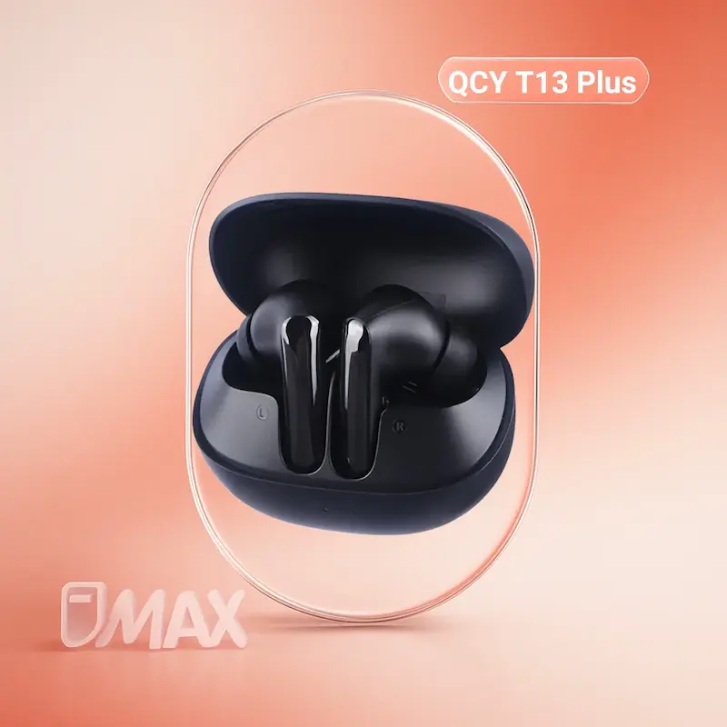 هندزفری بلوتوثی کیو سی وای QCY T13 Plus با بلوتوث 5.1، فناوری ENC، درایور 7.2 میلی‌متری و شارژدهی تا 40 ساعت