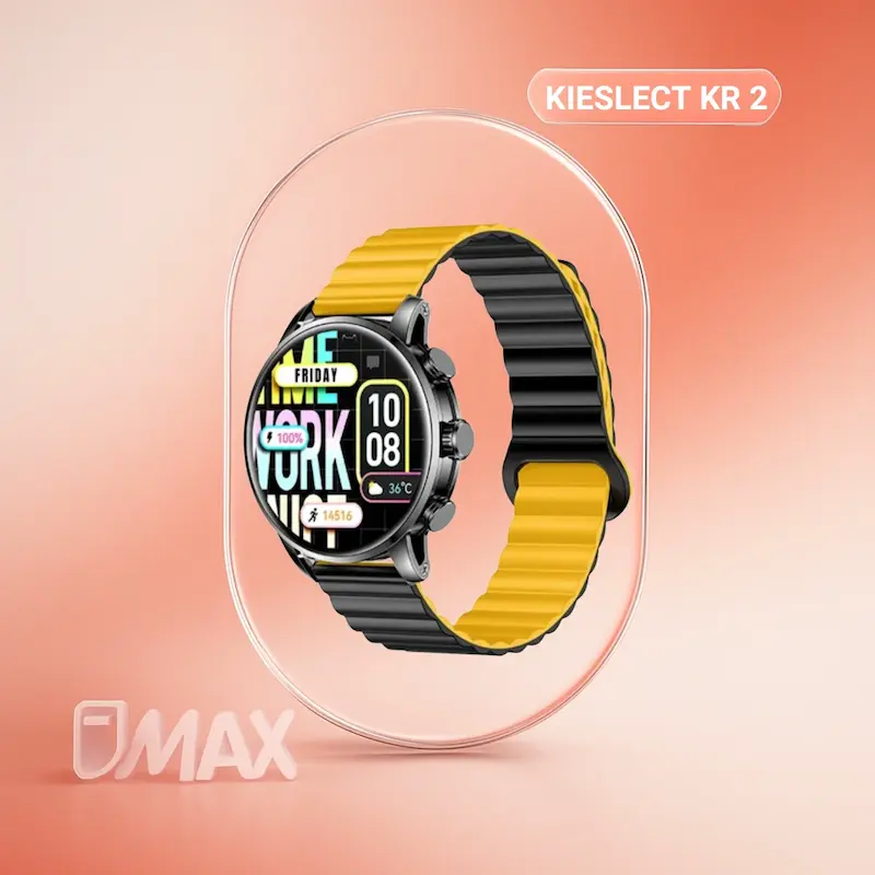ساعت هوشمند کیسلکت مدل Kieslect KR2 نسخه Global  نمایشگر AMOLED، قابلیت مکالمه بلوتوثی و پایش سلامت