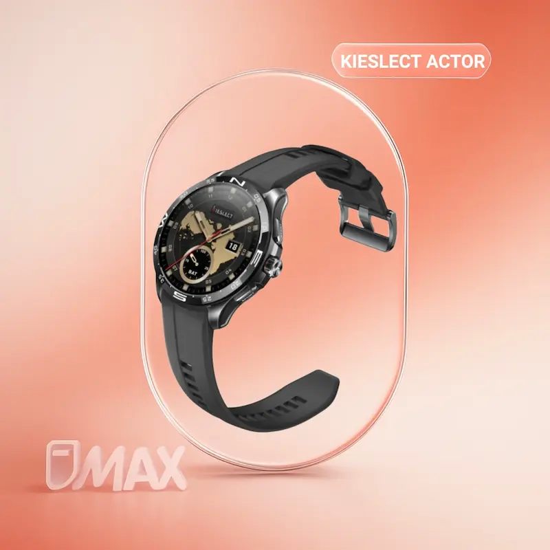 ساعت هوشمند کیسلکت Kieslect Actor نمایشگر AMOLED مکالمه بلوتوثی GPS داخلی و باتری ۱۵ روزه