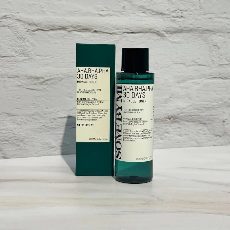 تونر ضد جوش و آبرسان میراکل 30 روزه سام بای می 150 میل SOME BY MI AHA, BHA, PHA Miracle Toner