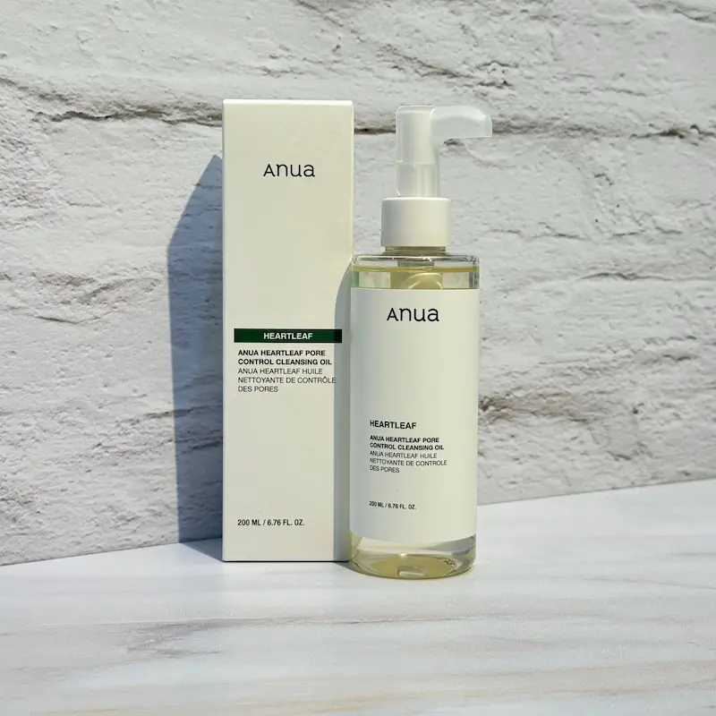 روغن پاک کننده و کنترل منافذ آنوا حاوی عصاره هوتونیا کوردتا 200 میل Anua Heartleaf Pore Control Cleansing Oil