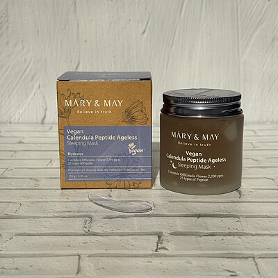 ماسک خواب جوانساز و تسکین دهنده پپتید و عصاره کالاندولا مری اند می Mary & May Calendula Peptide Ageless Sleeping Mask