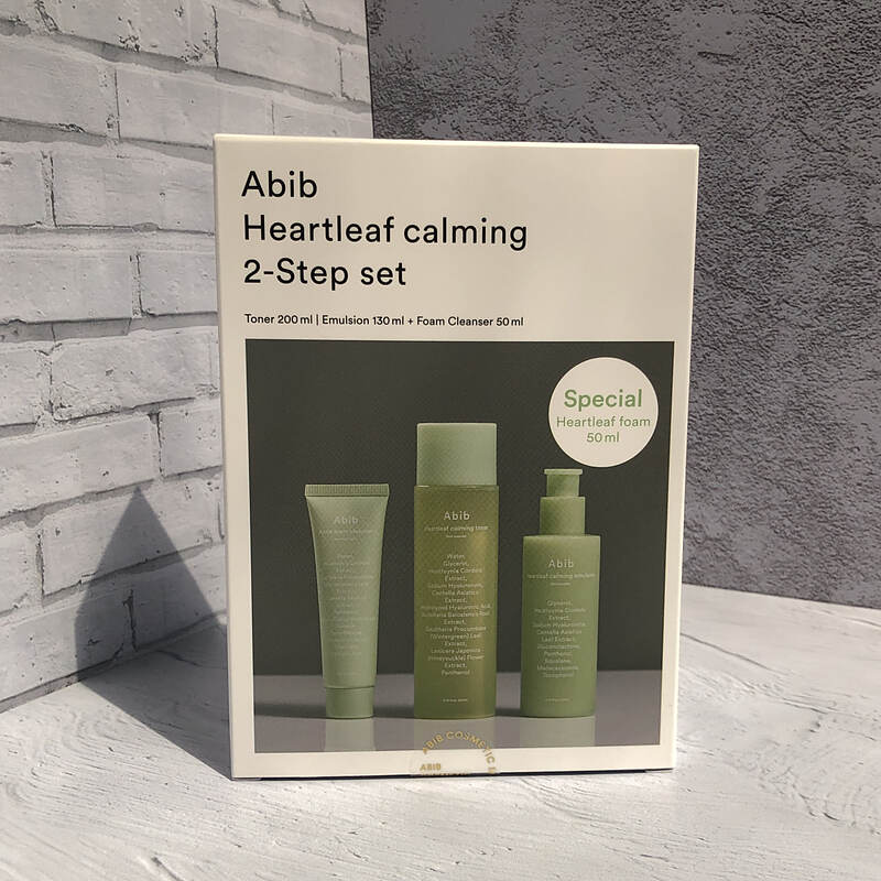 ست تسکین دهنده دو مرحله‌ای ابیب  Abib Heartleaf Calming 2-step Set