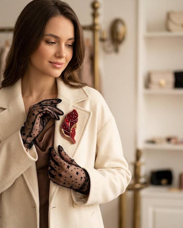 گلسینه جواهردوزی مدس ققنوس 