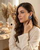 گوشواره دست دوز زنانه مدل  جواهر دوزی کد GH114