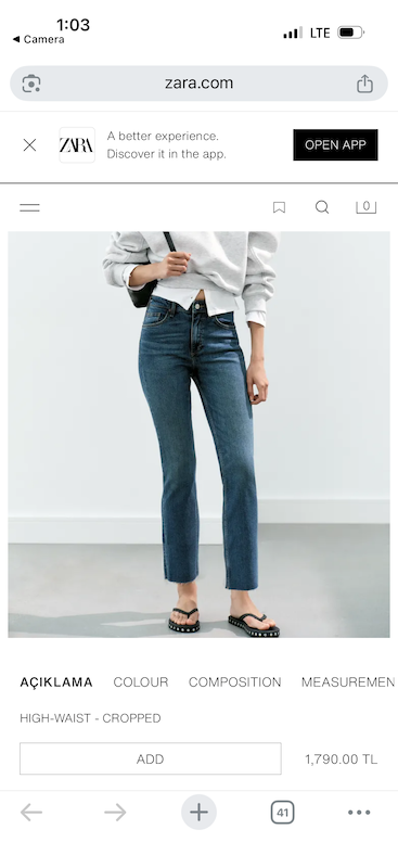 جین zara|4060/018/400