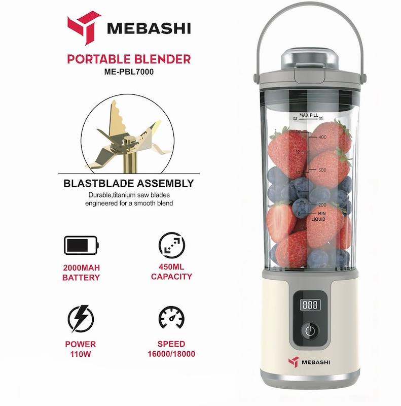 شیکر شارژی مباشی مدل ME-PBL7000