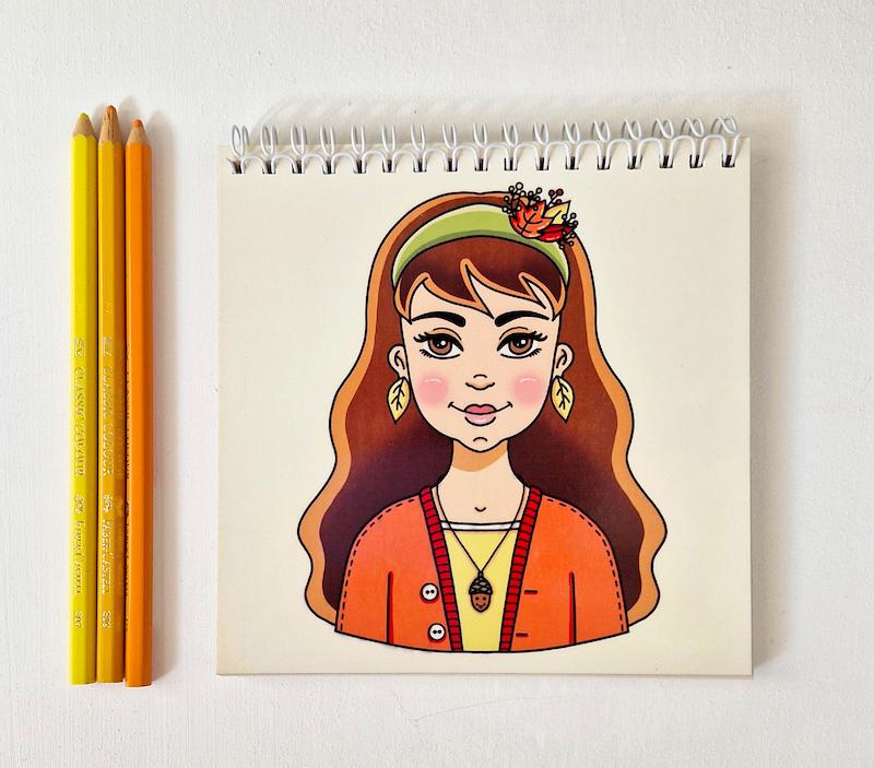 دفتر طراحی دختر پاییز