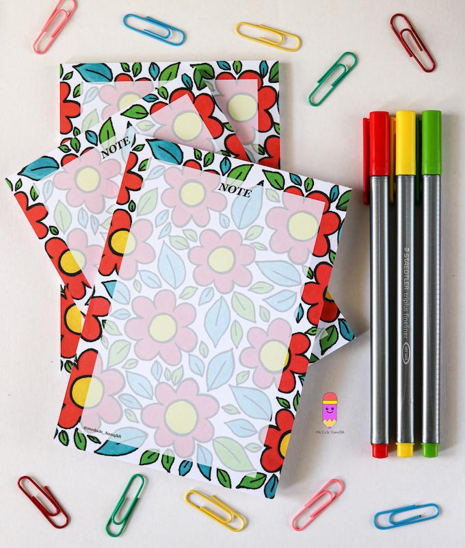 نوت پد باغ گل 1