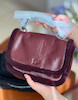 کیف دوشی پارفویس اورجینال از ایتالیا PARFOIS SHOULDER BAG WITH FAUX FUR EDGES