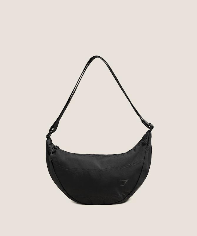 کیف کراس‌بادی مشکی جیم شارک اورجینال از ایتالیا Gymshark Pleat Crossbody 