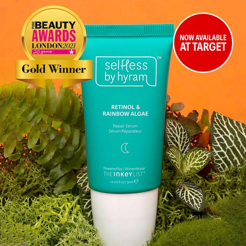 سرم رتینول اینکی لیست سلف لس بای هایرام اصل آمریکا Selfless by Hyram Retinol & Rainbow Algae Repair Serum