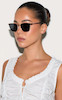 عینک آفتابی فریم مربعی فلزی طلایی پرتی لیتل سینگز از انگلیس Pretty Little Things Gold Metal Frame Square Bar Sunglasses 