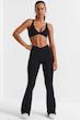 شلوار لگ دمپا کمر وی مشکی اورجینال بو اند تی BO+TEE از انگلیس BO+TEE Soft Active V-Waist Flared Leggings in Black