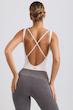 بادی سوت پشت باز اورجینال بو اند تی BO+TEE از انگلیس  BOANDTEE Cut-Out Bodysuit in Washed Cream