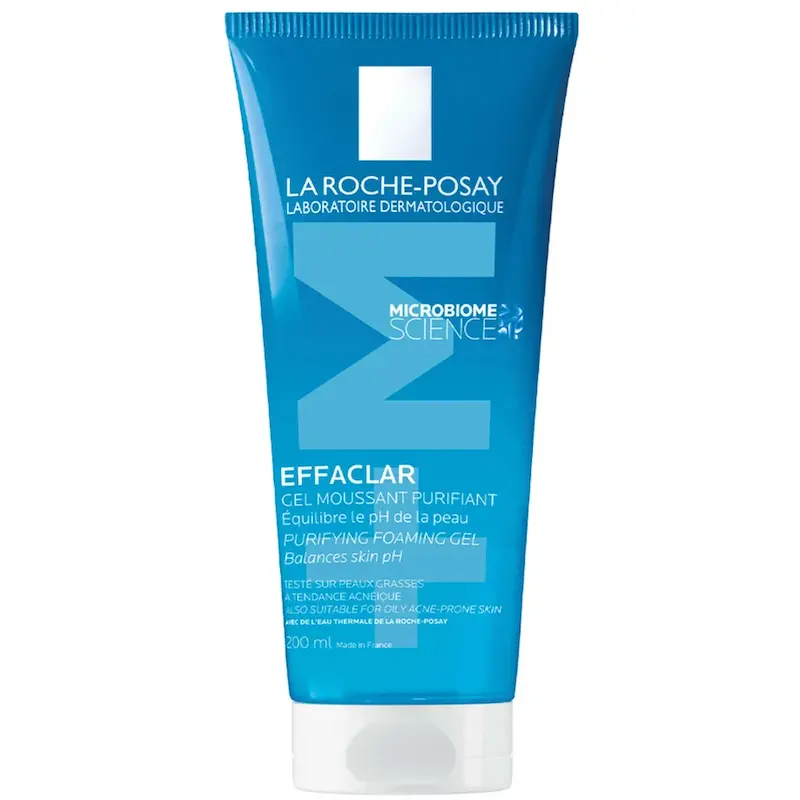 ژل پاک‌کننده میکروبیوم پوست چرب افکلار لاروش پوزای اصل از ایتالیا La Roche-Posay Effaclar Purifying Foaming Gel