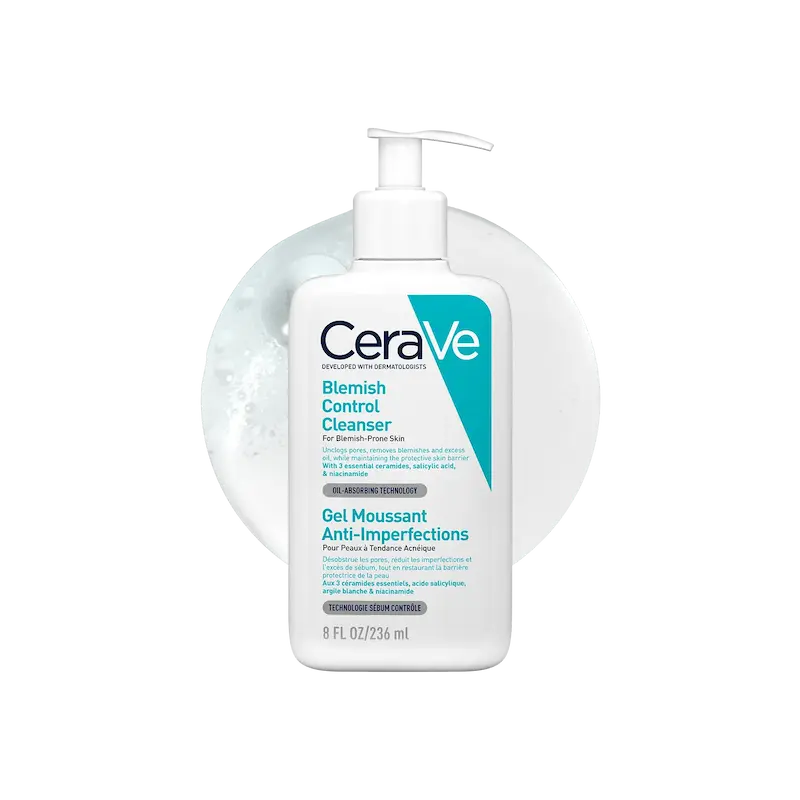 ژل شوینده ضدجوش و منافذ سراوی اورجینال از ایتالیا  CeraVe Blemish Control Cleanser