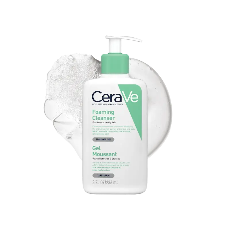 ژل شوینده فومینگ سراوی مناسب پوست چرب اورجینال از ایتالیا CeraVe Foaming Cleanser with Niacinamide