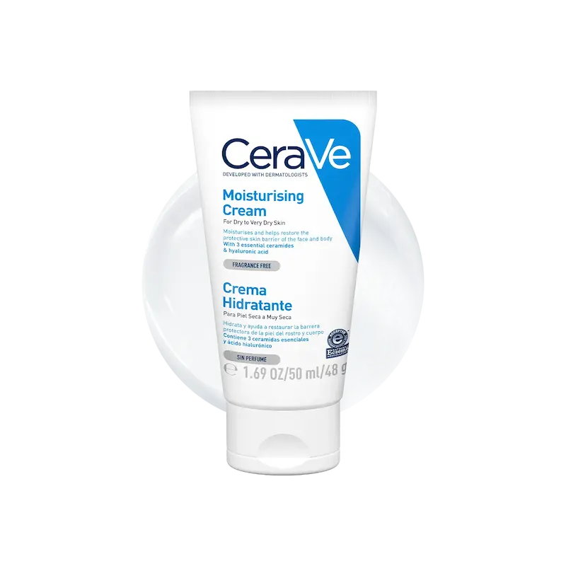 کرم مرطوب‌ کننده سراوی ۵۰ میل اصل از انگلیس CeraVe Moisturising Cream | 50ml