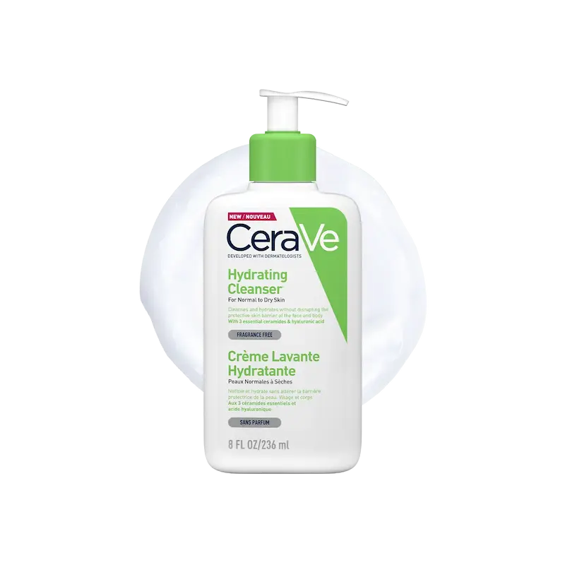 شوینده هیدرتینگ آبرسان پوست نرمال تا خشک سراوی اصل از انگلیس CeraVe Hydrating Cleanser