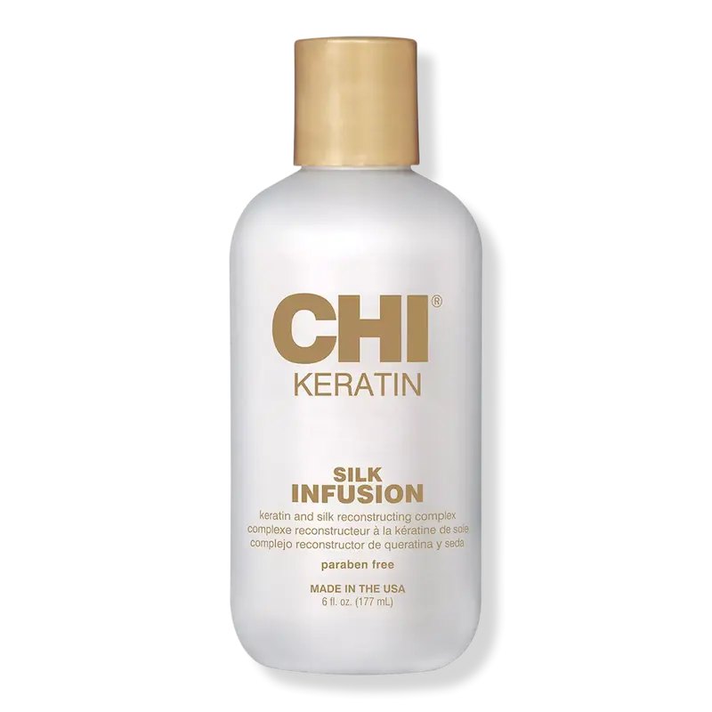 سرم موی کراتینه سیلک اینفیوژن چی اورجینال از ایتالیا  CHI Keratin Silk Infusion Keratin & Silk Reconstructing Complex | 177ml