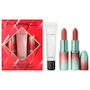 ست سه تايى رژ لب و برق لب استيكى مــــ‌ ـــک اصل از آمریکا To The Future Lip Trio