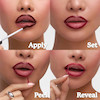 تتو خط لب و رژ لب پیل آف ساشو آمریکا اورجینال  SACHEU Lip Liner STAY-N & Lip Elixir  