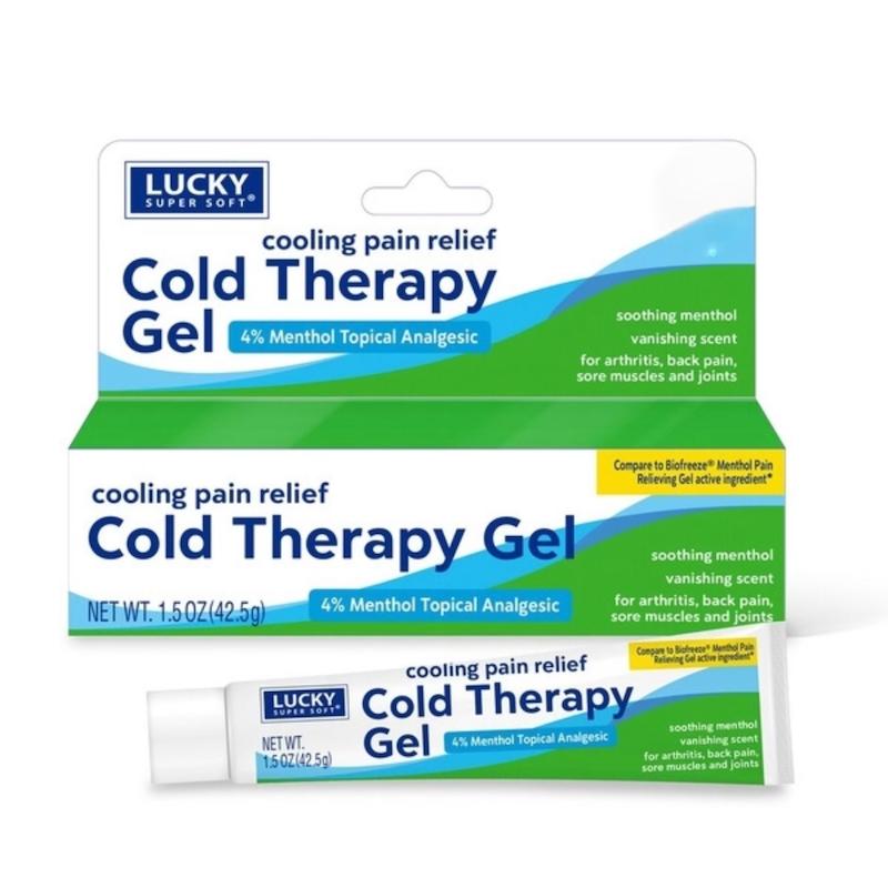 ژل تسکین دهنده درد و خنک کننده عضلات و مفاصل لاکی اورجینال از آمریکا Lucky Super Soft Cold Therapy Pain Relieving Gel