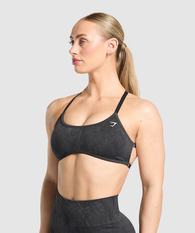 نیمتنه ورزشی پشت ضربدری آداپت جیم شارک اورجینال از انگلیس Gymshark Adapt Camo Cross Back Sports Bra