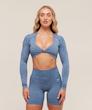 ست ورزشی نیم تنه آستین‌بلند و لگ طرح آداپت جیم شارک اورجینال از انگلیس  Gymshark Adapt Animal Set