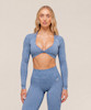 ست ورزشی نیم تنه آستین‌بلند و لگ طرح آداپت جیم شارک اورجینال از انگلیس  Gymshark Adapt Animal Set