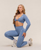 ست ورزشی نیم تنه آستین‌بلند و لگ طرح آداپت جیم شارک اورجینال از انگلیس  Gymshark Adapt Animal Set