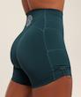 شلوارک ورزشی جذب و کمر‌بلند جیم شارک اورجینال از ایتالیا  Gymshark Legacy Logo Tight Shorts