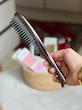 برس مو گره بازکن تنگل تیزر رزگلد کروم اورجینال از انگلیس ‏Tangle Teezer Rose Gold Chrome Regular | Straight to Curly