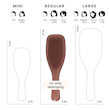 برس گره بازکن تنگل تیزر کروم شکلاتی اورجینال از انگلیس Tangle Teezer The Ultimate Detangler Regular Chrome Chocolate Bronze | Straight to Curly