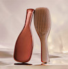 برس گره بازکن تنگل تیزر کروم شکلاتی اورجینال از انگلیس Tangle Teezer The Ultimate Detangler Regular Chrome Chocolate Bronze | Straight to Curly