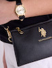 کیف کراس‌بادی زیپ‌دار یو اس پولو اورجینال از آمریکا U.S. Polo Assn. Top Zip Mini Crossbody Bag Ecru