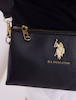 کیف کراس‌بادی زیپ‌دار یو اس پولو اورجینال از آمریکا U.S. Polo Assn. Top Zip Mini Crossbody Bag Ecru