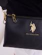 کیف کراس‌بادی زیپ‌دار یو اس پولو اورجینال از آمریکا U.S. Polo Assn. Top Zip Mini Crossbody Bag Ecru