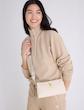 کیف کراس‌بادی زیپ‌دار یو اس پولو اورجینال از آمریکا U.S. Polo Assn. Top Zip Mini Crossbody Bag Ecru